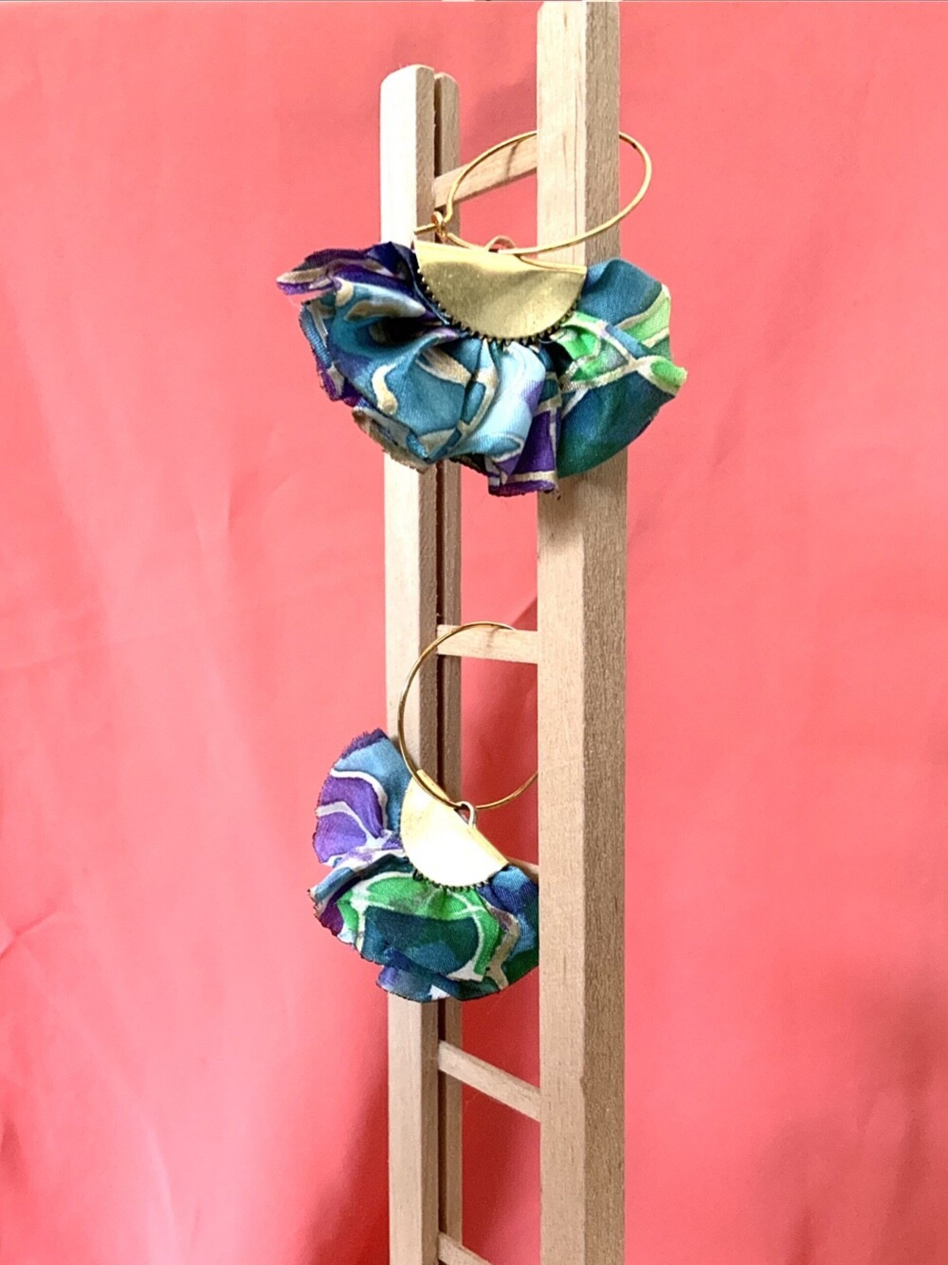 Pendientes de seda originales arrecife - 4