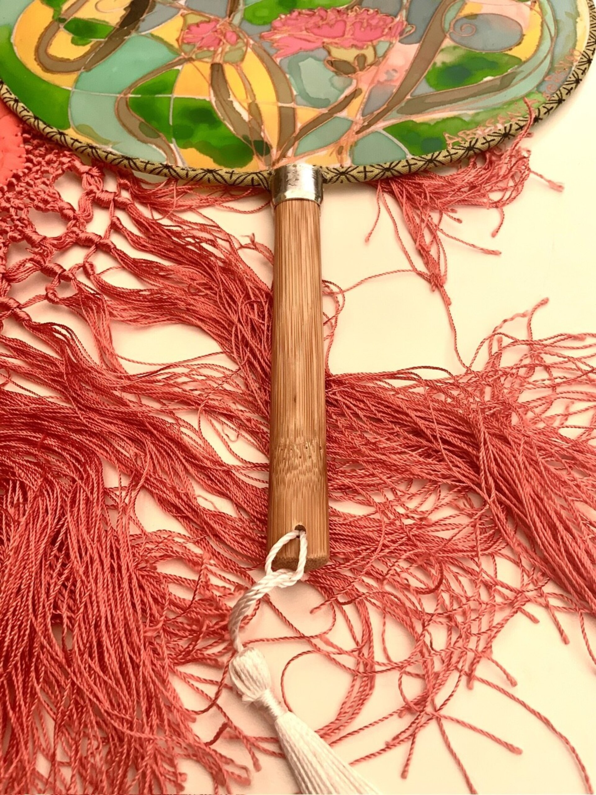 Paipai claveles coral y verde - 4