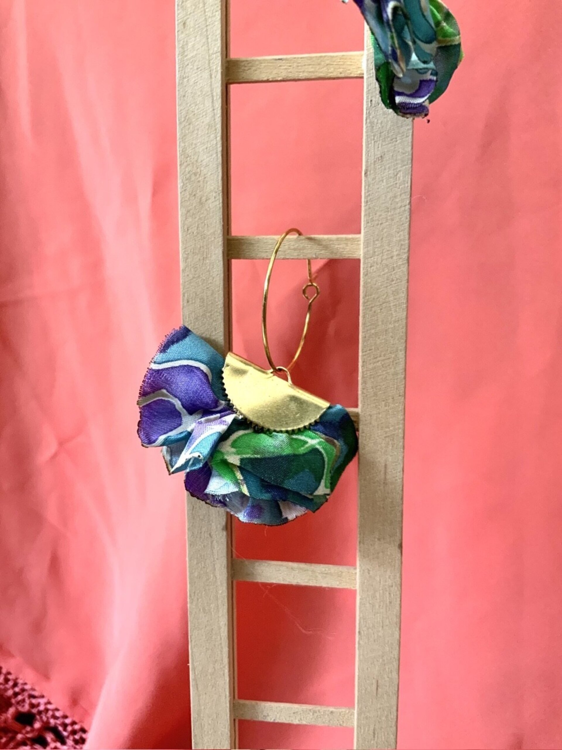 Pendientes de seda originales arrecife - 3
